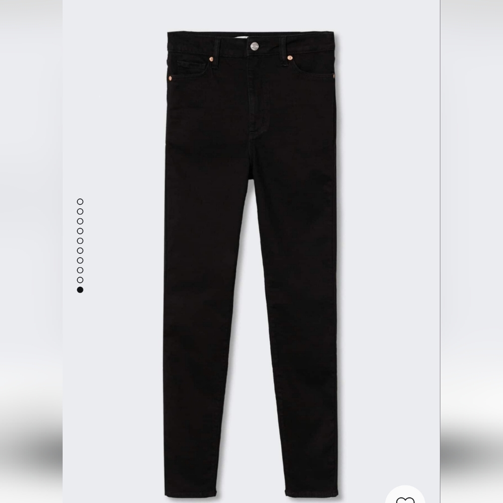 Mango High Rise Skinny Jeans size US 6 black